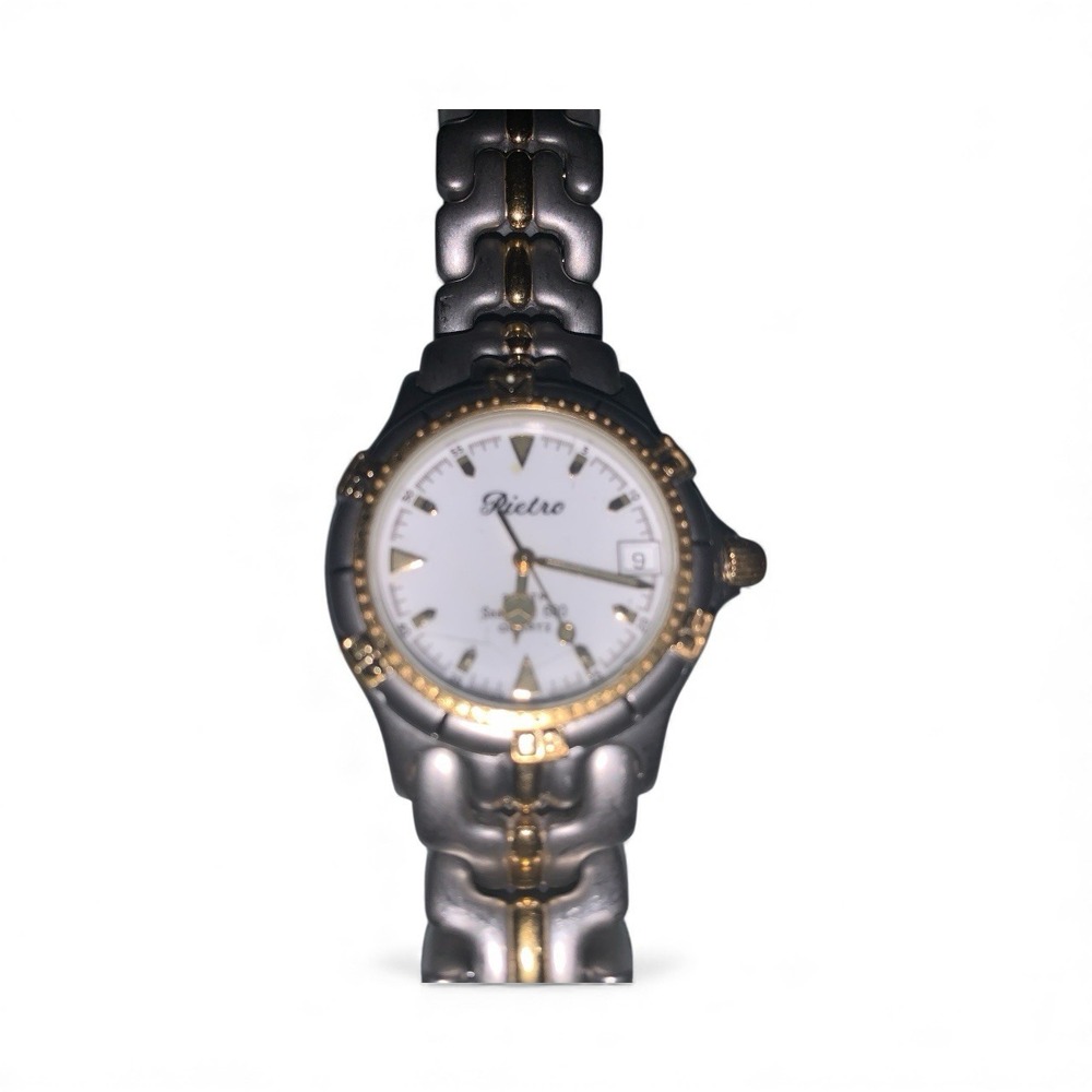 Vintage Ladies Pietro Sea pearl 600 Two Tone Quartz Watch. New Battery